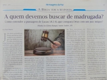 Artigo publicado no Mensageiro da Paz